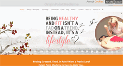 Desktop Screenshot of origin-point-medicine.org