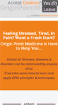 Mobile Screenshot of origin-point-medicine.org